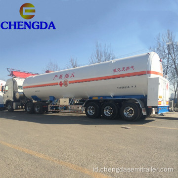 Standar Internasional 52.6 CBM LNG Storage Tank Trailer